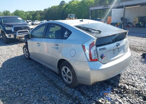 2013 Toyota Prius Three из США, поврежденный, VIN JTDKN3DU0D1688705